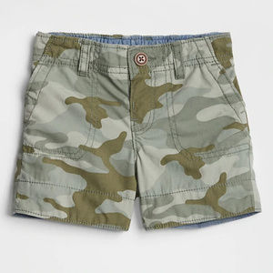 Baby Gap NWT Camo Pull-On Poplin Weave Shorts 3-6  6-12 Months
